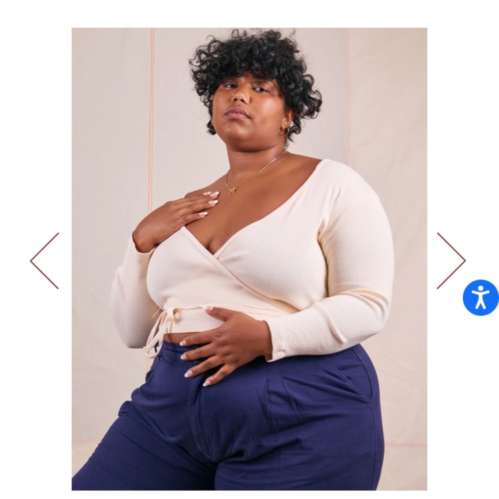 WRAP TOP - VINTAGE TEE OFF-WHITE